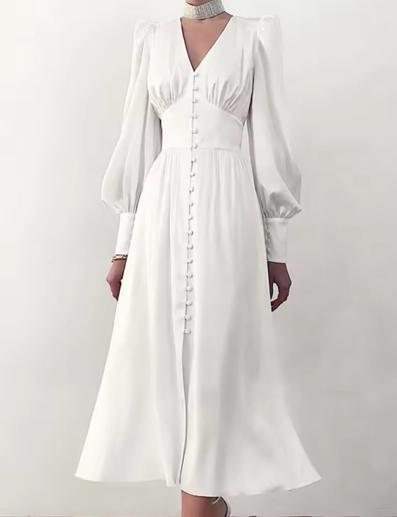 ROBE EN SATIN