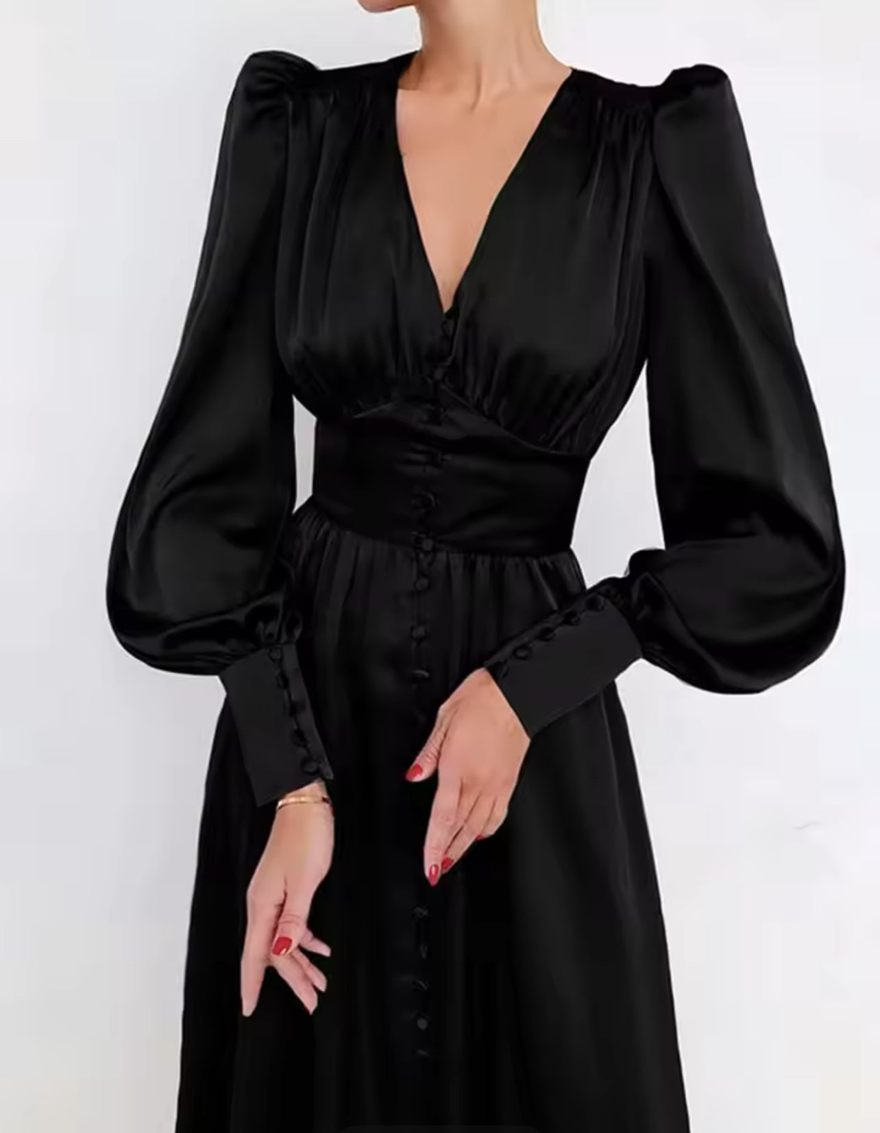 ROBE EN SATIN