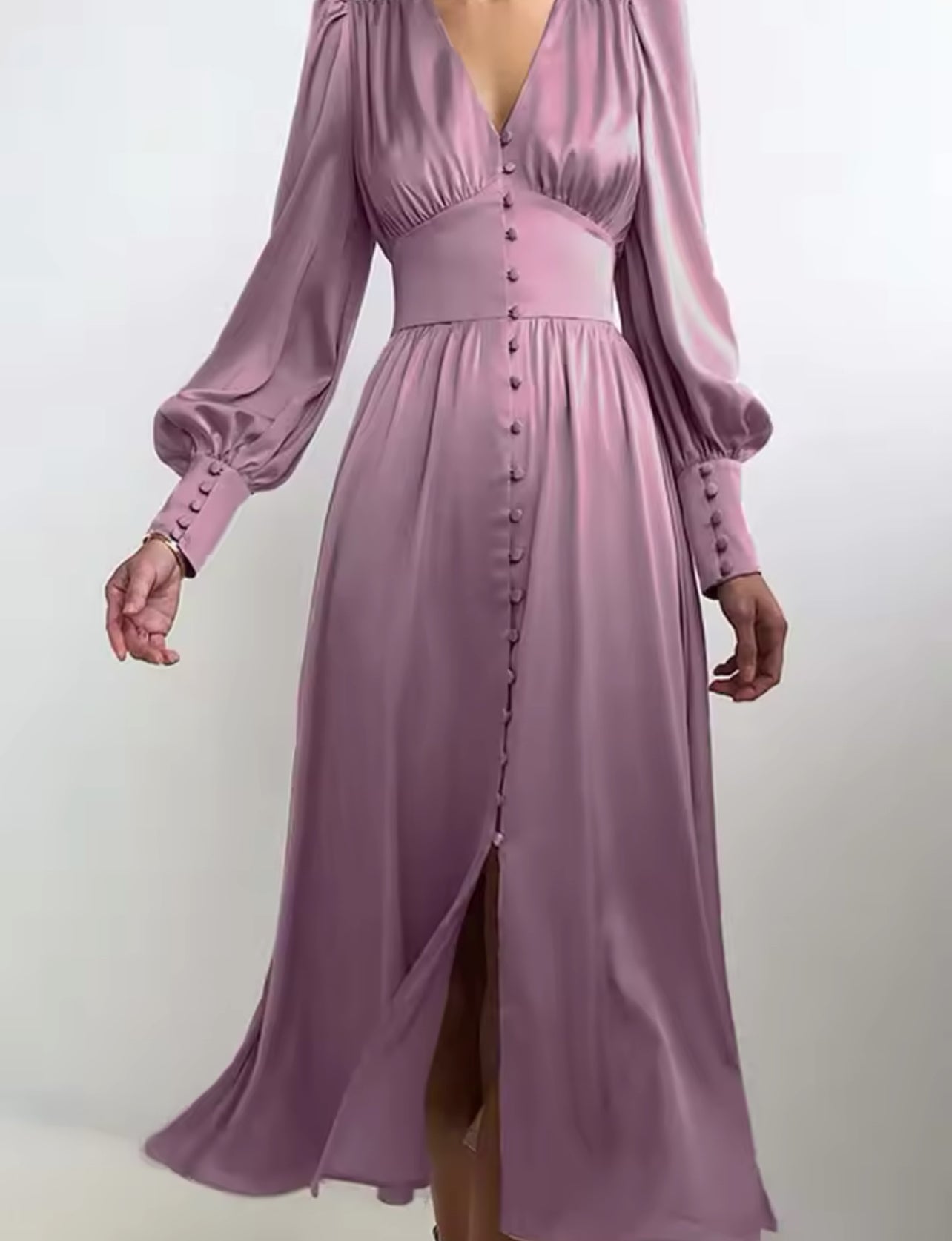 ROBE EN SATIN