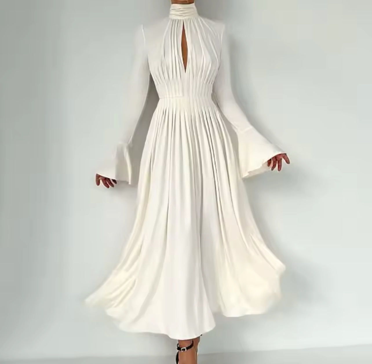 ROBE LONGUE PLISSÉ