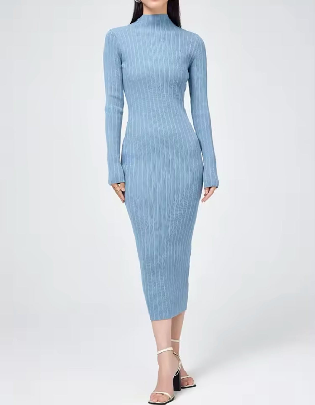 ROBE TRICOT CÔTELÉ