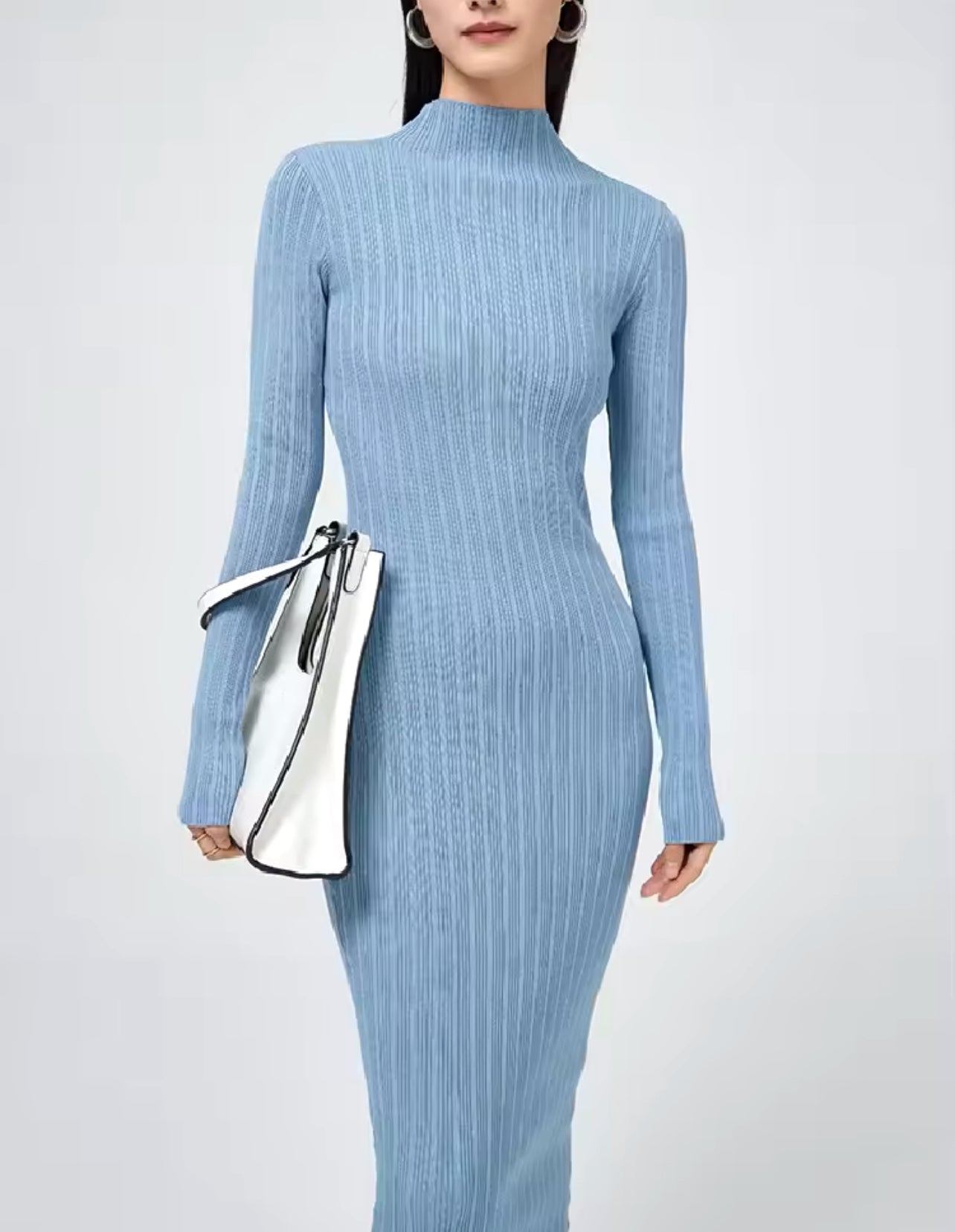 ROBE TRICOT CÔTELÉ