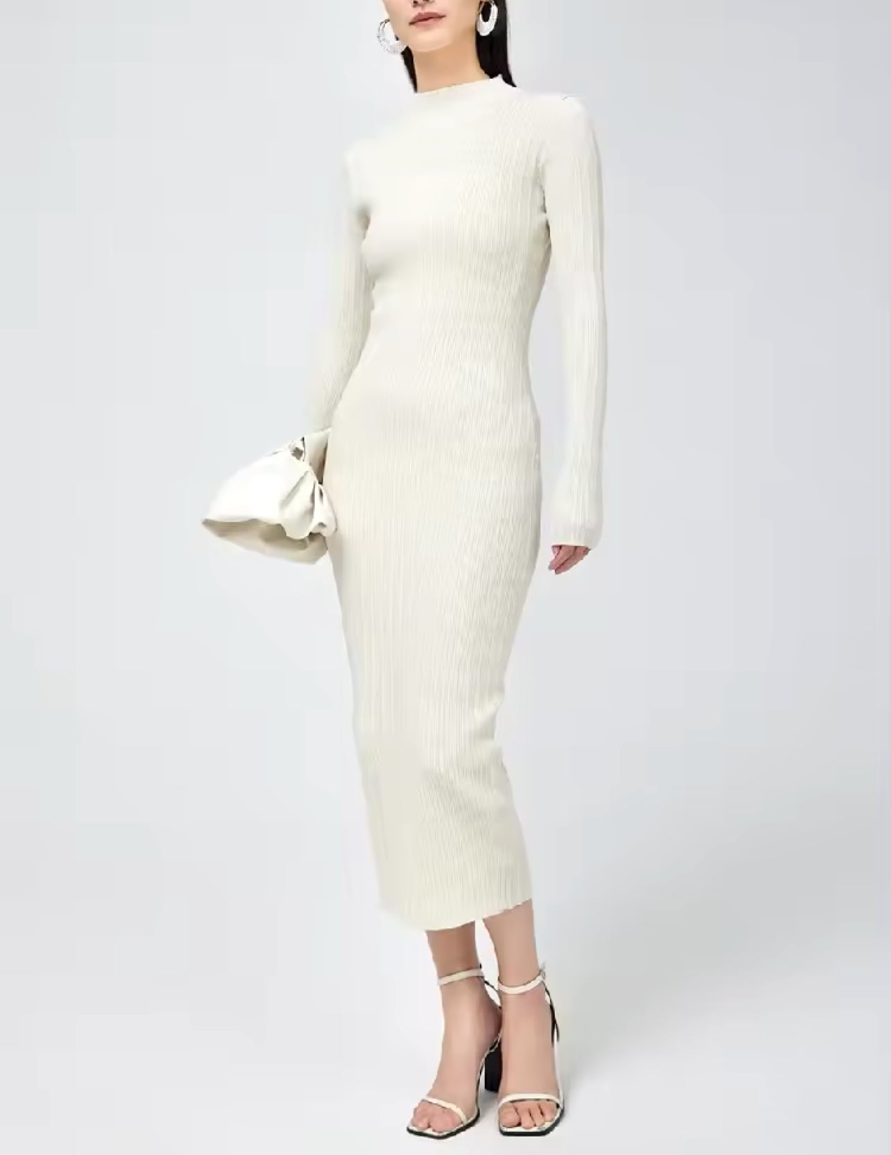 ROBE TRICOT CÔTELÉ