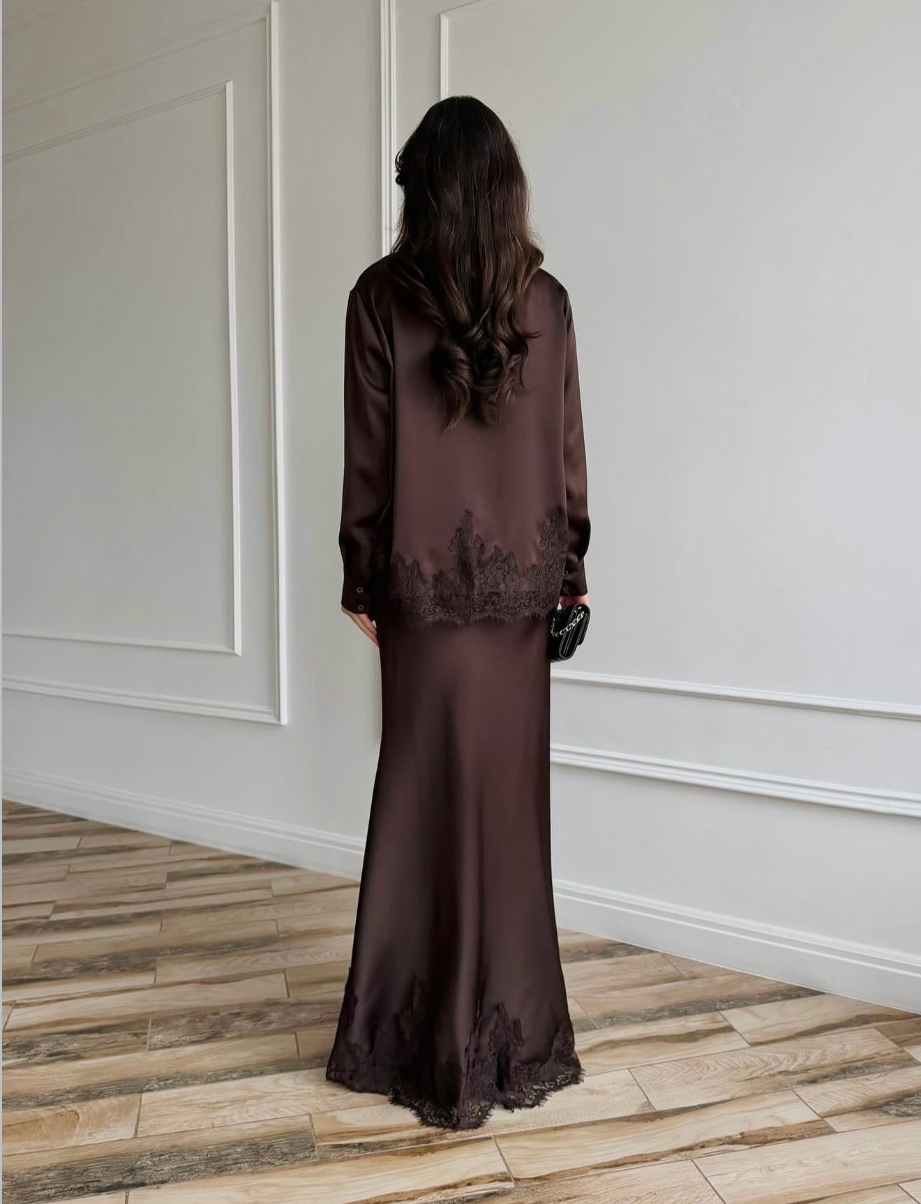 ENSEMBLE DENTELLE EN SOIE